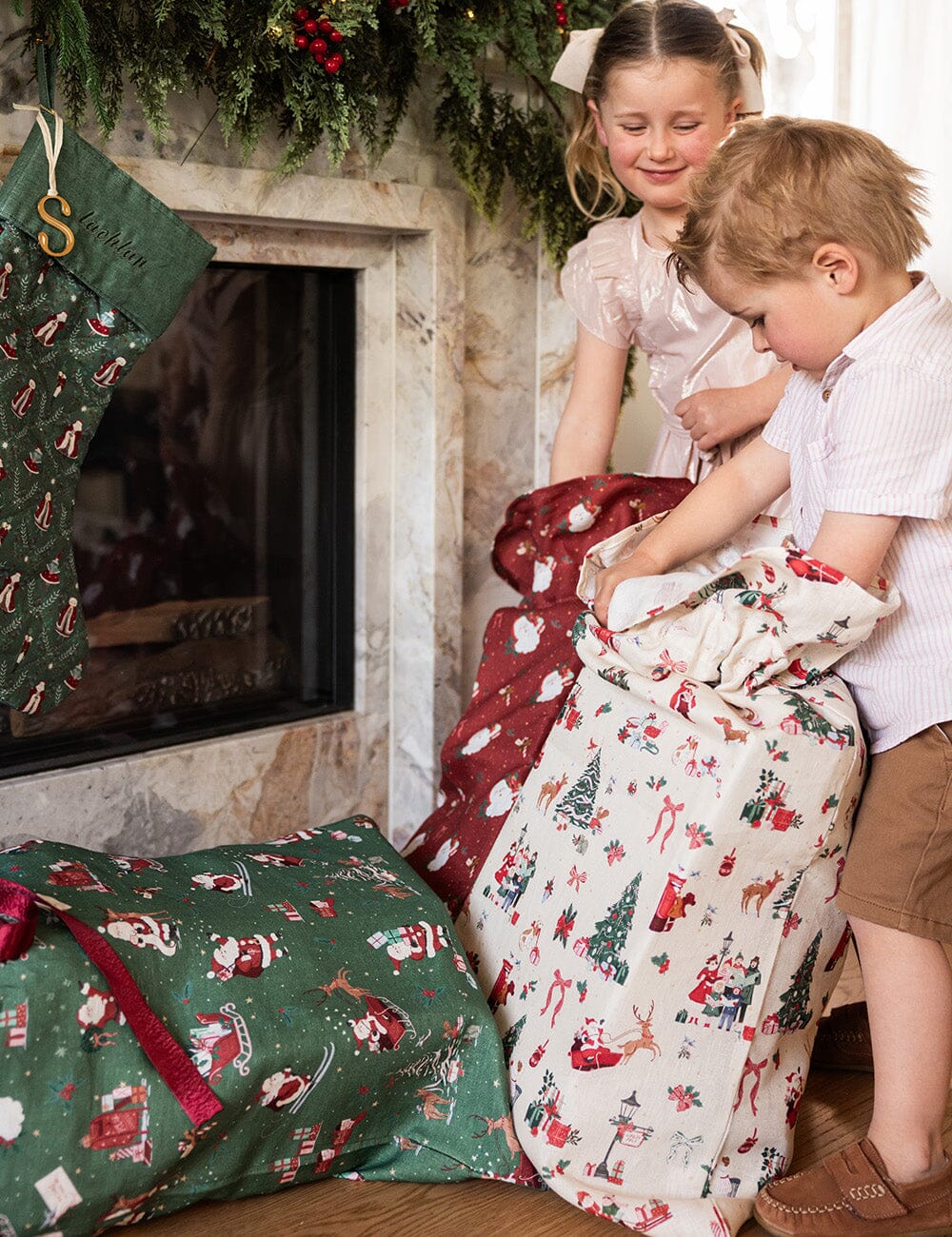 The Season of Joy - Heirloom Christmas Santa Sack