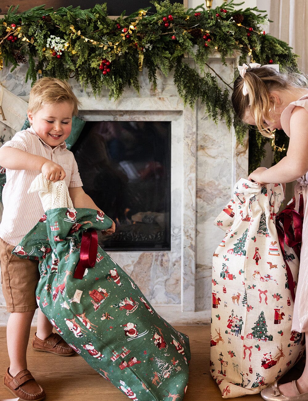 The Season of Joy - Heirloom Christmas Santa Sack