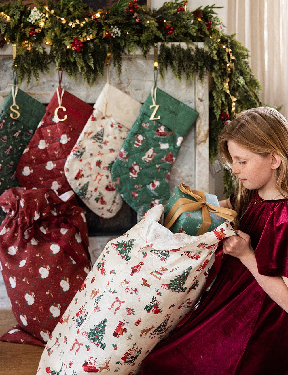 The Season of Joy - Heirloom Christmas Santa Sack