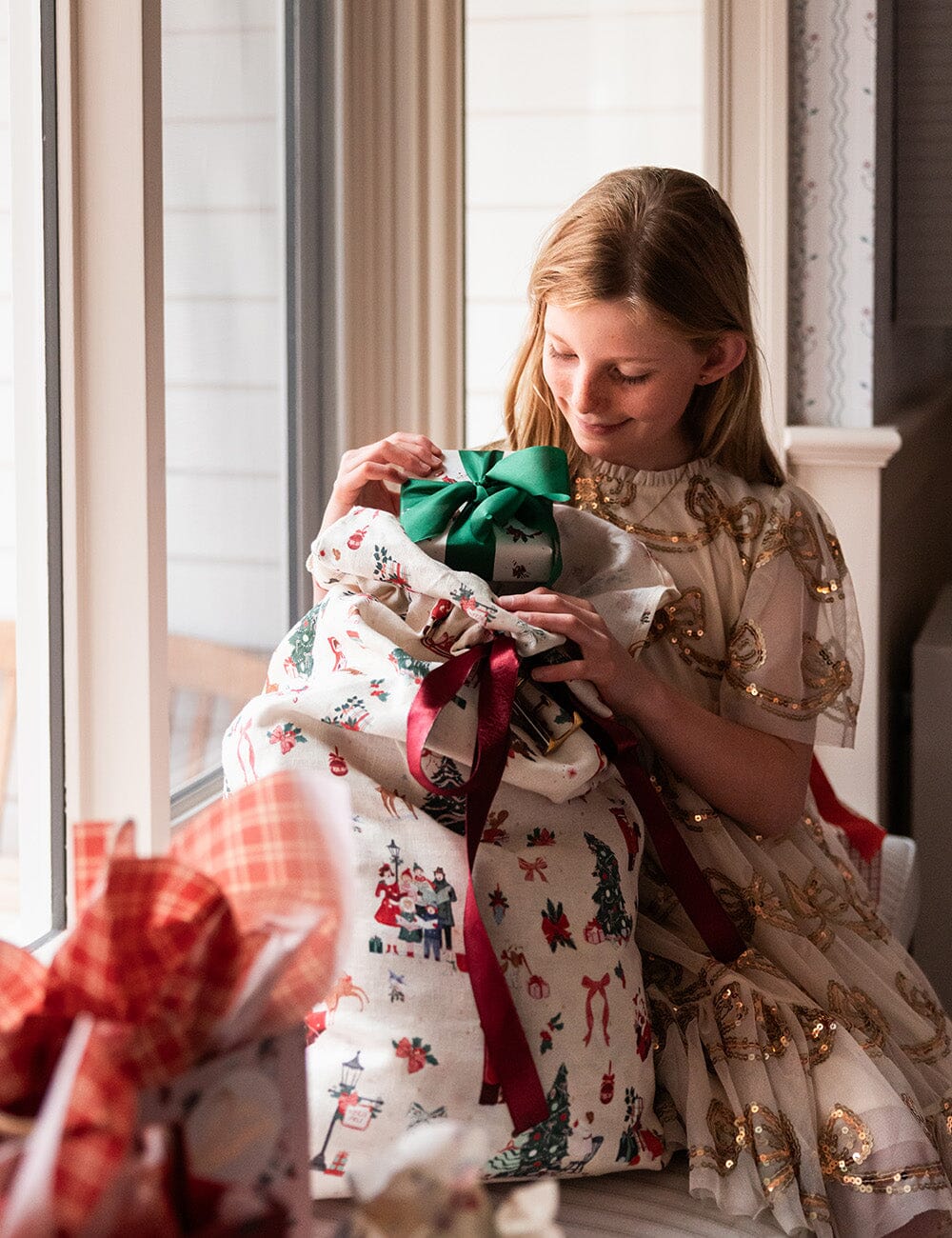 The Season of Joy - Heirloom Christmas Santa Sack