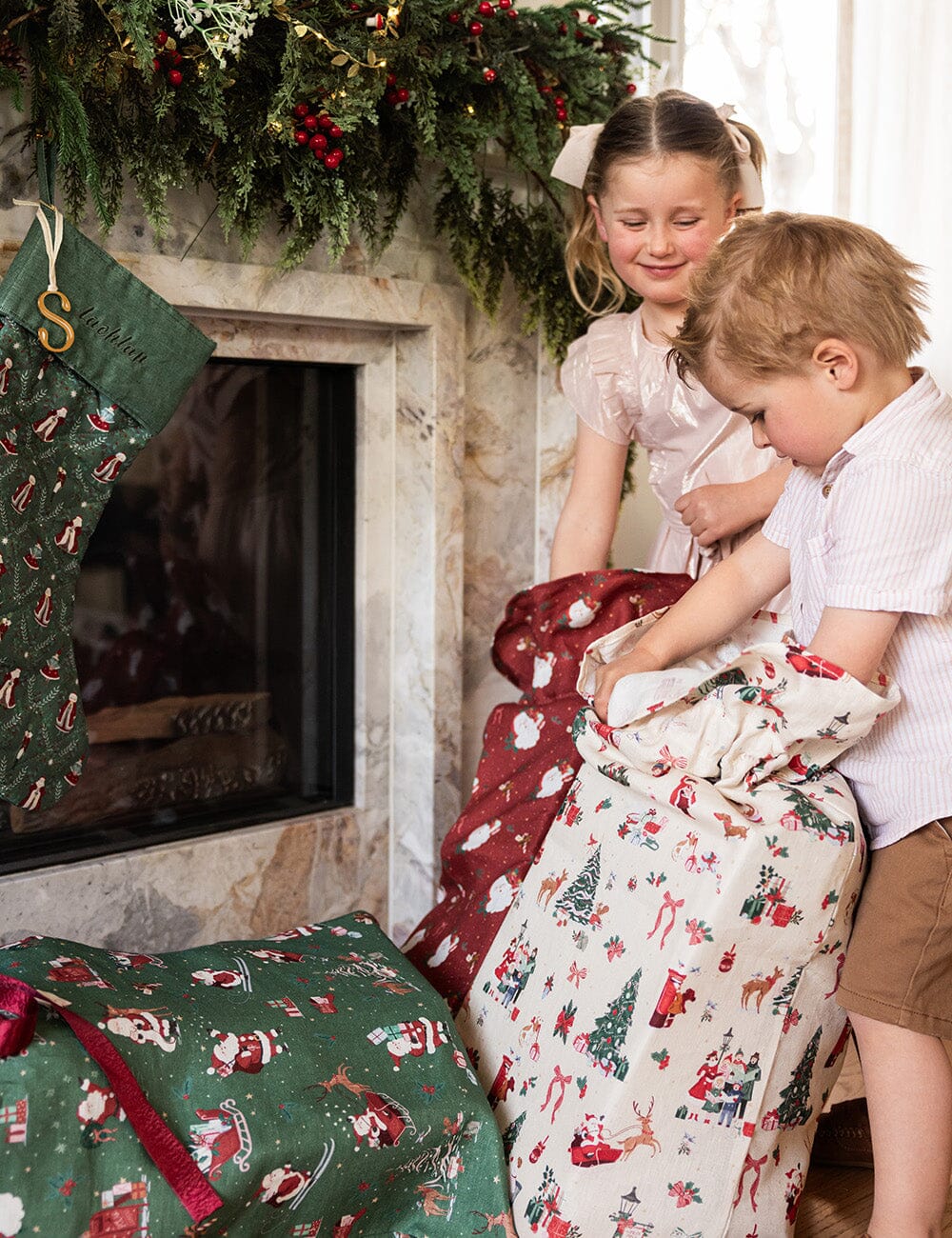 Jingle Bells - Heirloom Christmas Santa Sack