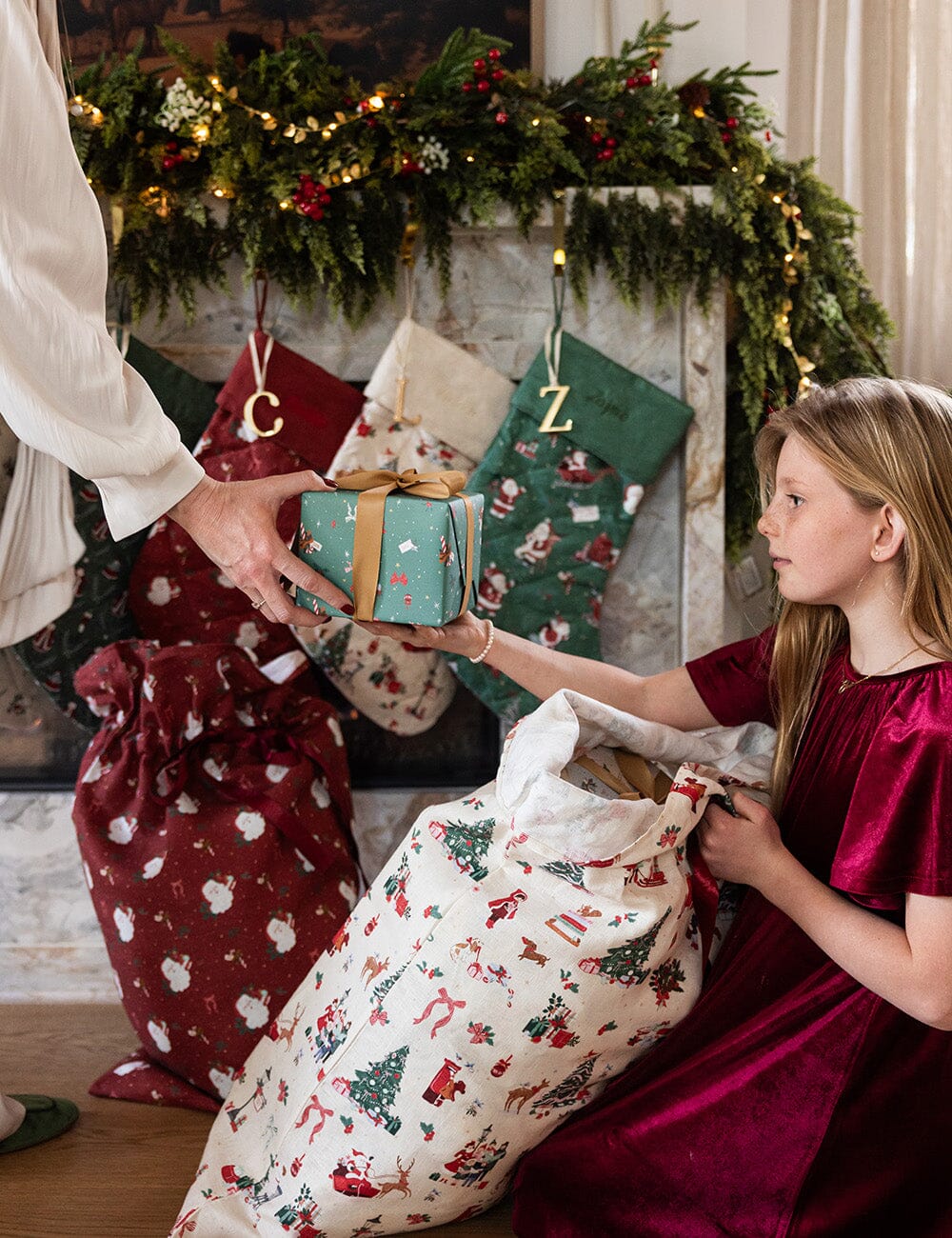 Jingle Bells - Heirloom Christmas Santa Sack