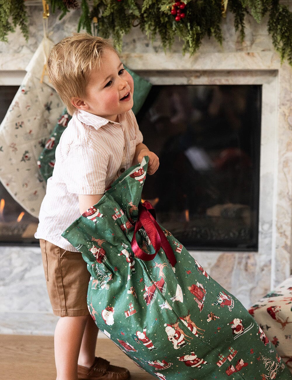 Christmas Santas - Heirloom Christmas Santa Sack