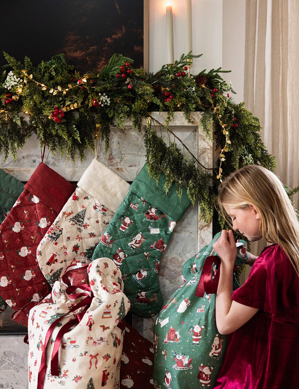 Christmas Santas - Heirloom Christmas Santa Sack