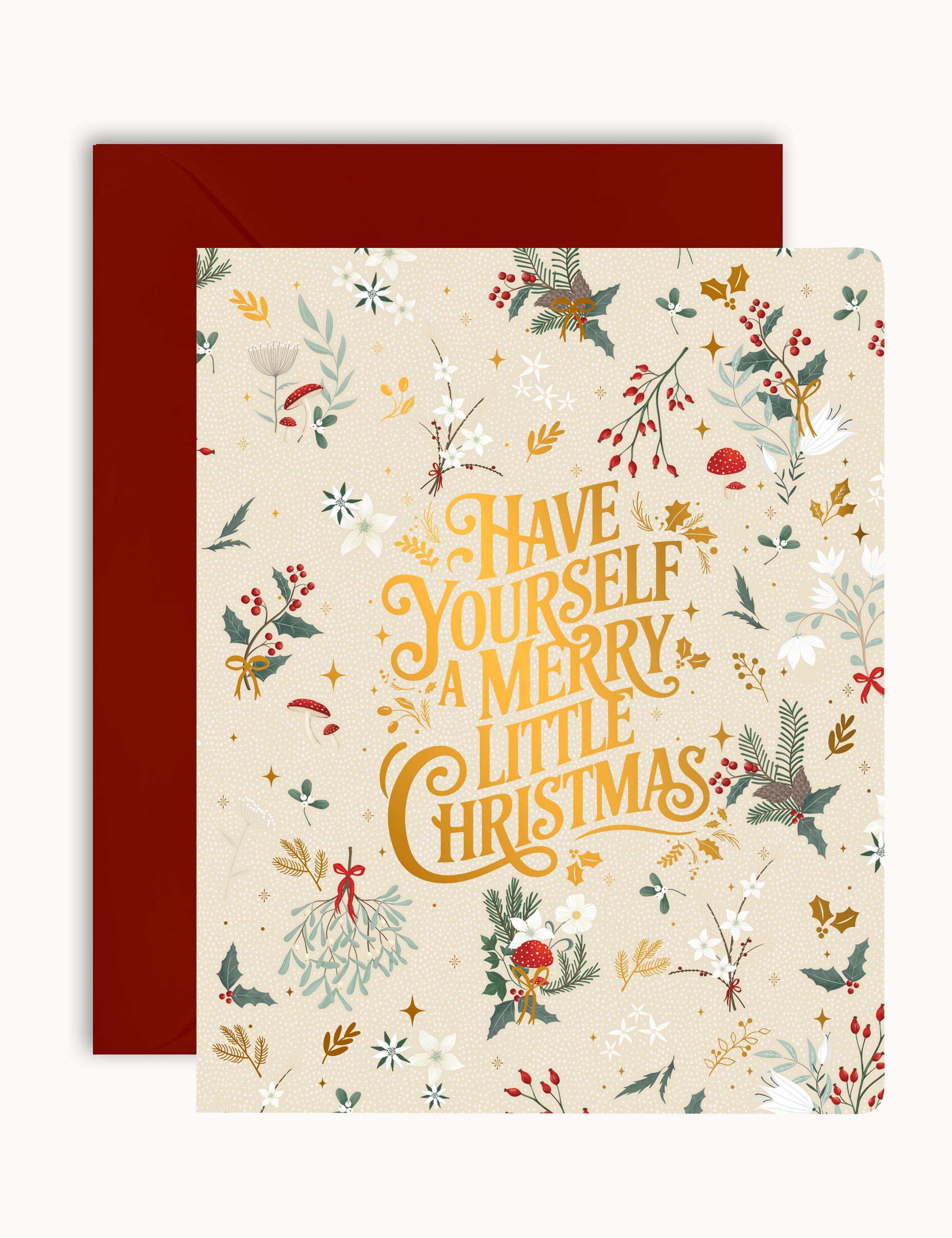 "Have yourself a Merry Little Christmas" Christmas Card Greeting Cards Bespoke Letterpress 