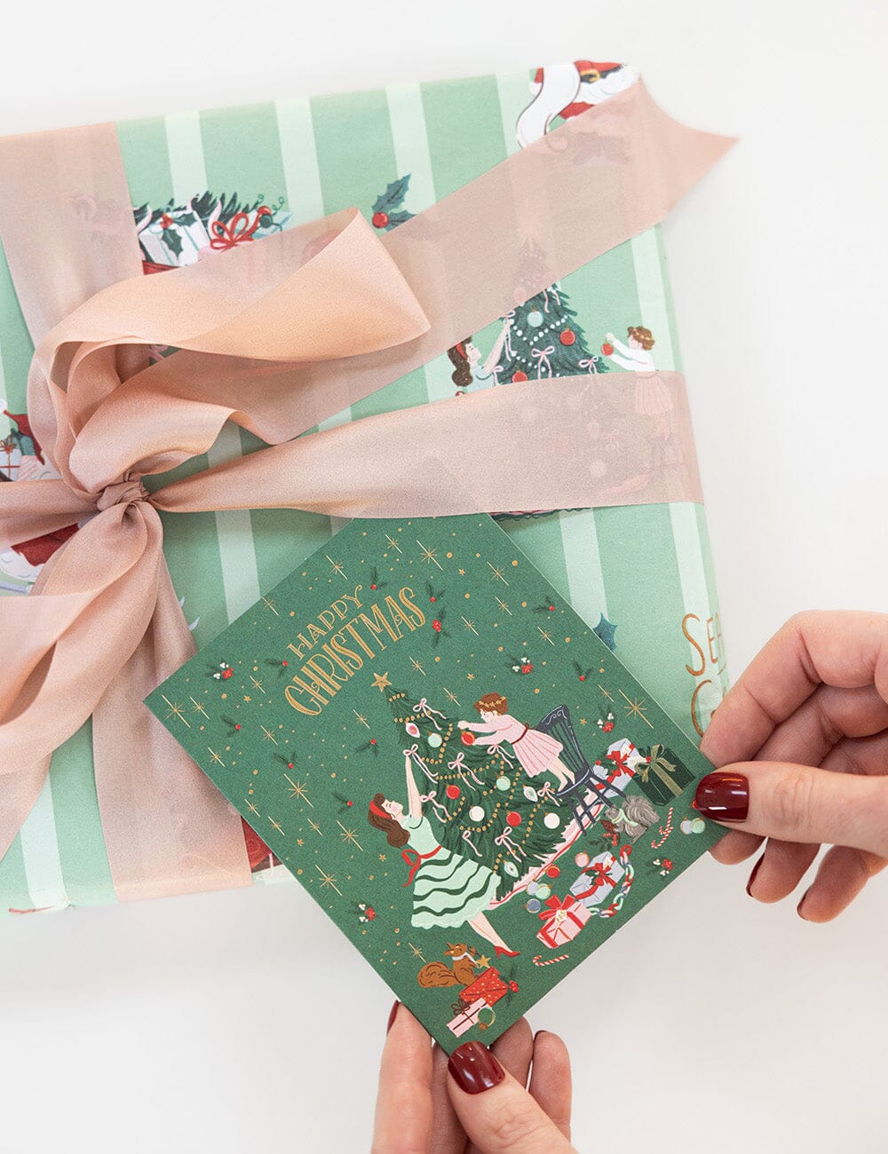 Merry Christmas Tree Decorating Card