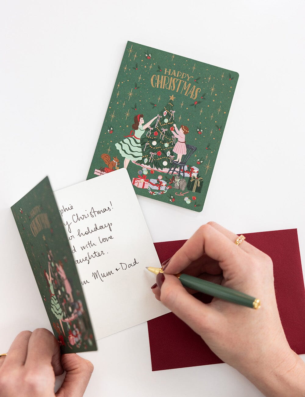 Merry Christmas Tree Decorating Card