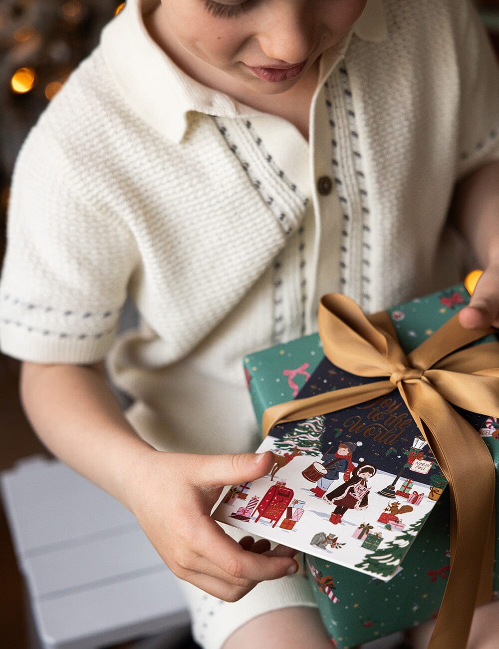Joy To the World Christmas Children Card