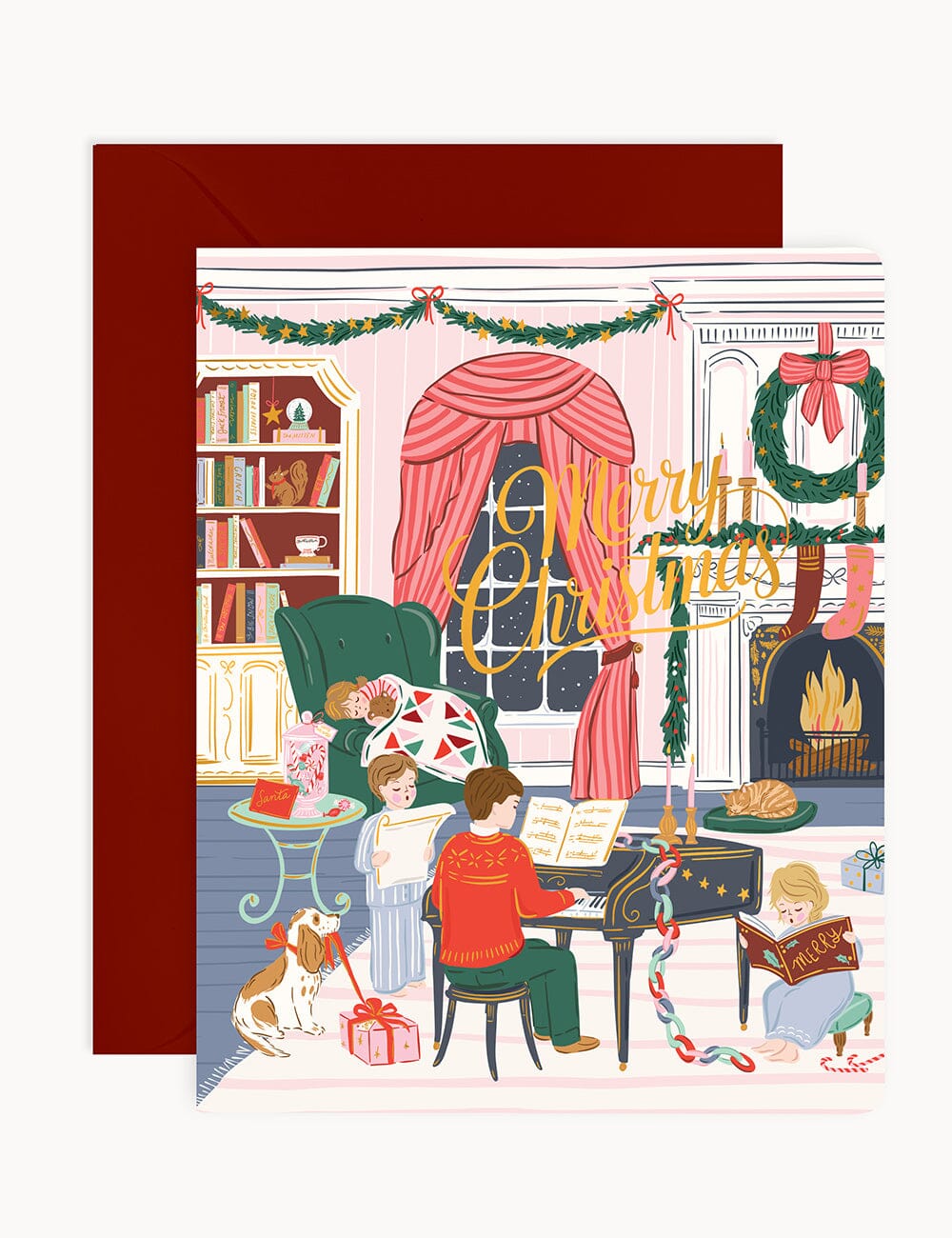 Merry Christmas Eve Christmas Card Christmas Cards Bespoke Letterpress 