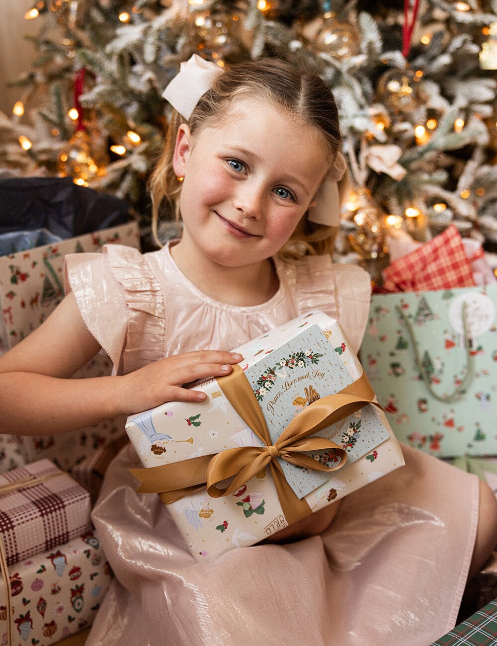 Peace, Love & Joy Herald Angel Christmas Card