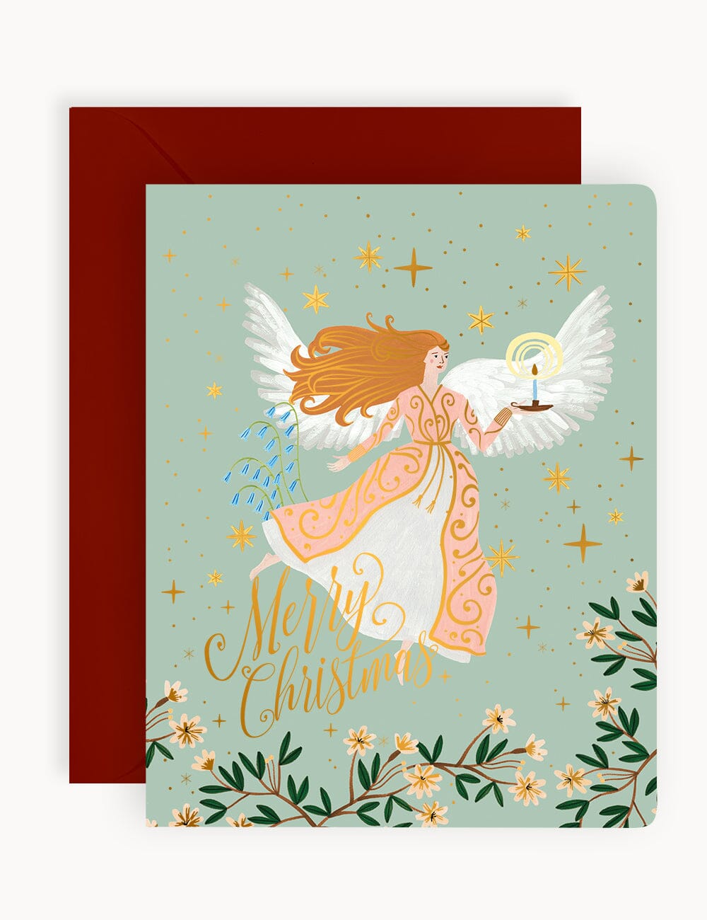 Merry Christmas Christmas Card (Angel)