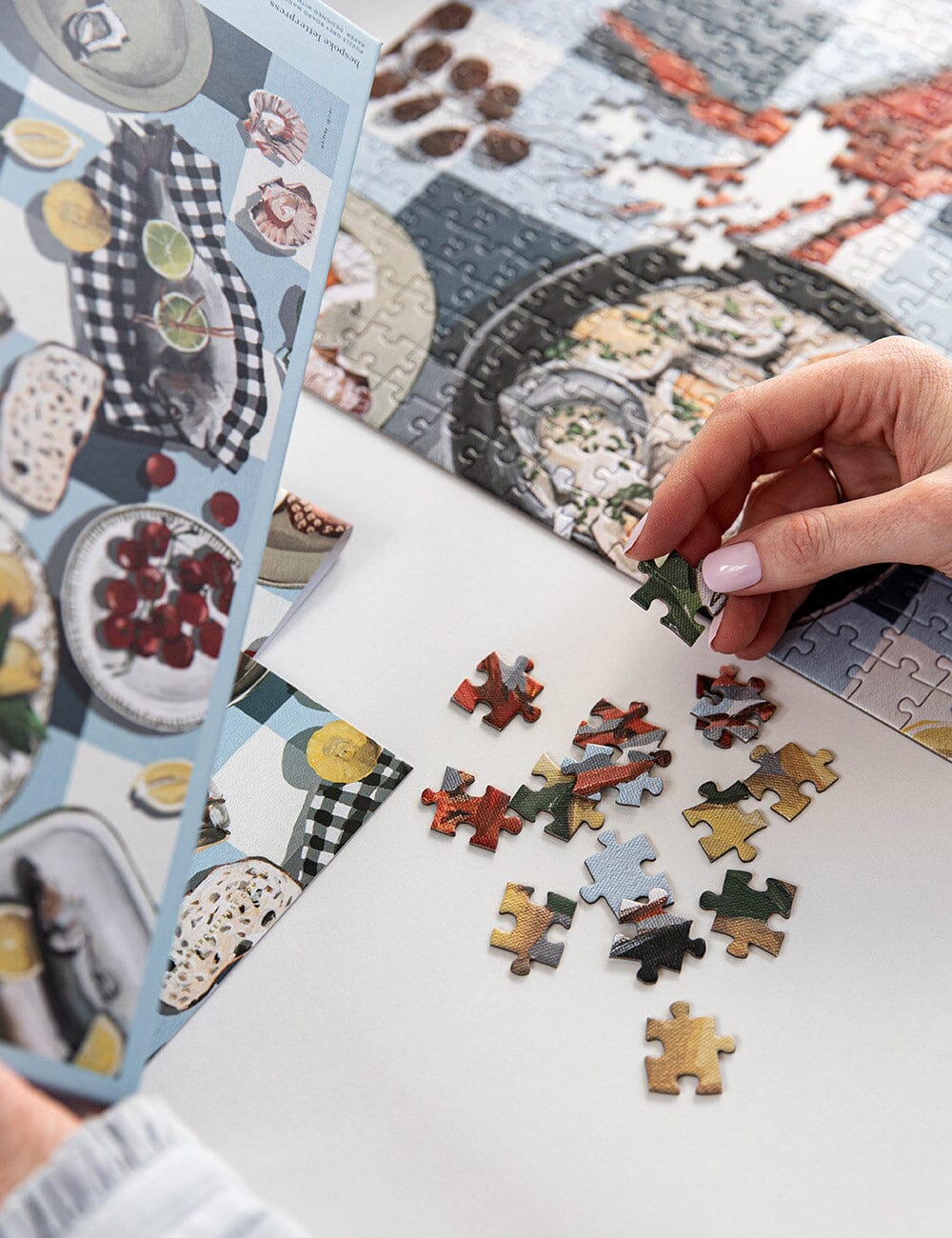 WAREHOUSE SALE - Crab & Squid 1000 piece puzzle bag puzzle Bespoke Letterpress 