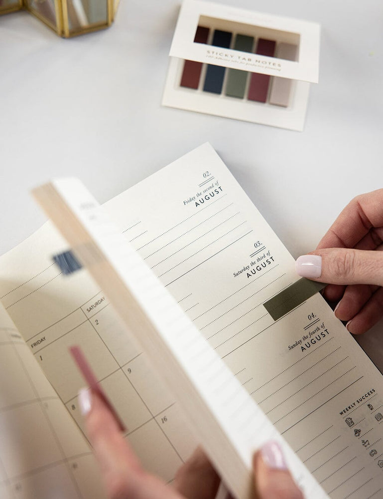 2024 Desktop Linen Bound Planner - Bermuda (Pre-Order) Planners Bespoke Letterpress 