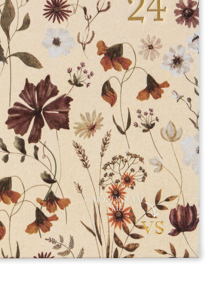 2024 Desktop Linen Bound Planner - Botanica Planners Bespoke Letterpress 