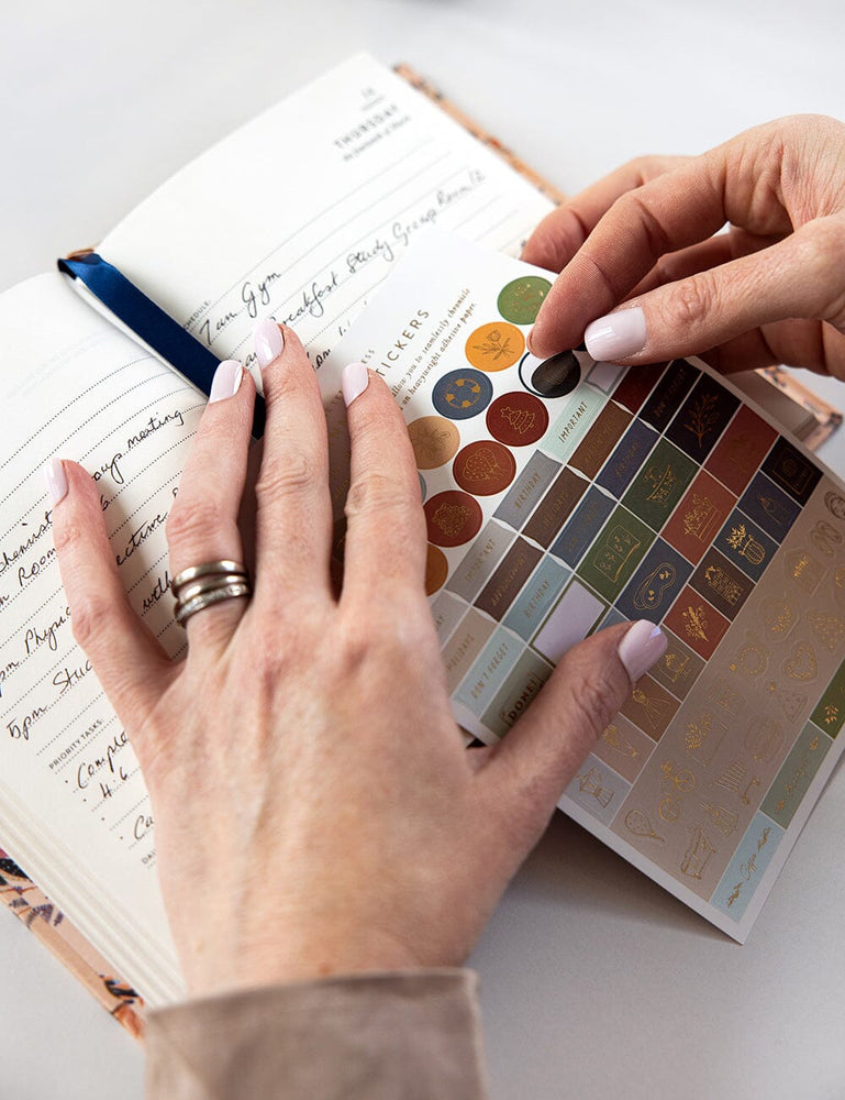 2024 Day to a Page Linen Bound Planner - Songbirds (Pre-Order) Planners Bespoke Letterpress 
