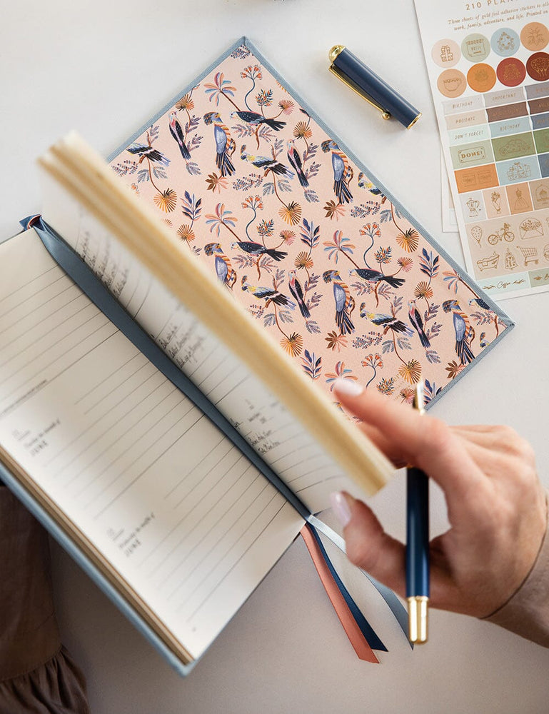2024 Petite Linen Bound Planner - Casper Blue (Pre-Order) Planners Bespoke Letterpress 