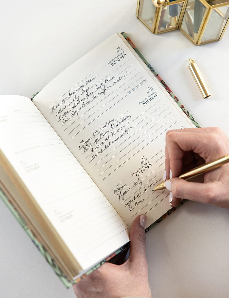 2024 Petite Linen Bound Planner - Wildflower (Pre-Order) Planners Bespoke Letterpress 