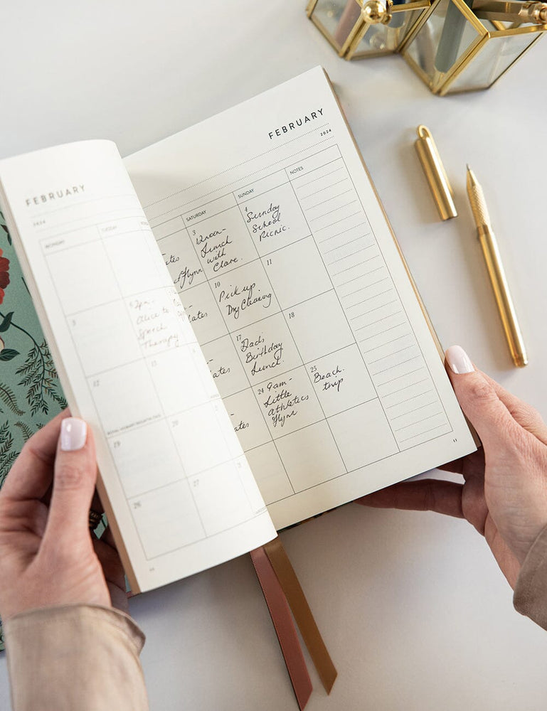 2024 Petite Linen Bound Planner - Wildflower (Pre-Order) Planners Bespoke Letterpress 