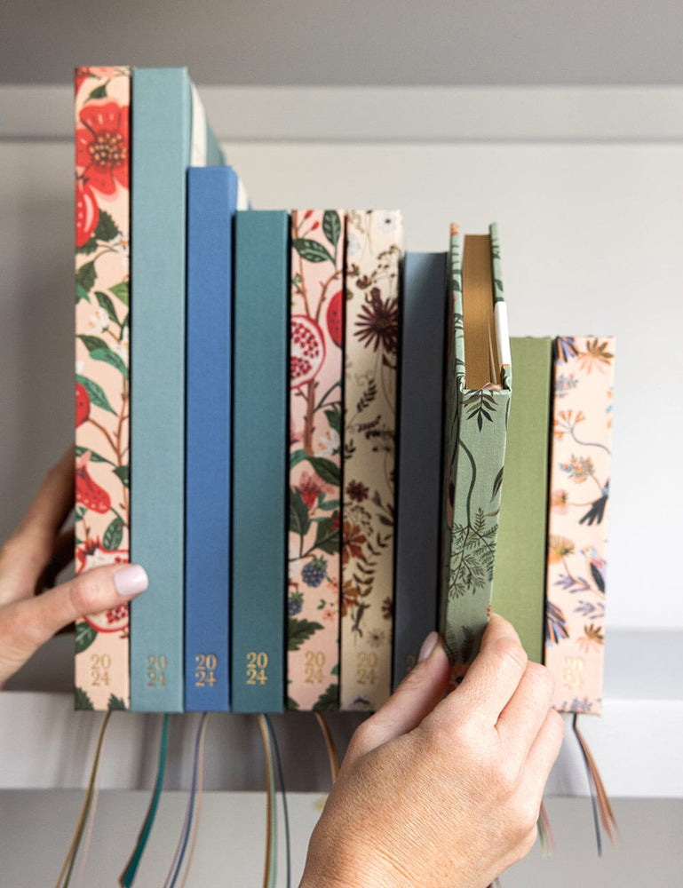 2024 Petite Linen Bound Planner - Wildflower (Pre-Order) Planners Bespoke Letterpress 