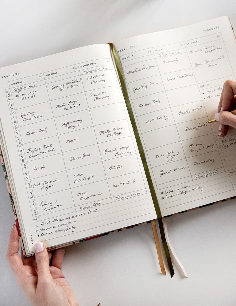 2024 Teachers Planner - Pomegranate (Pre-Order) Planners Bespoke Letterpress 