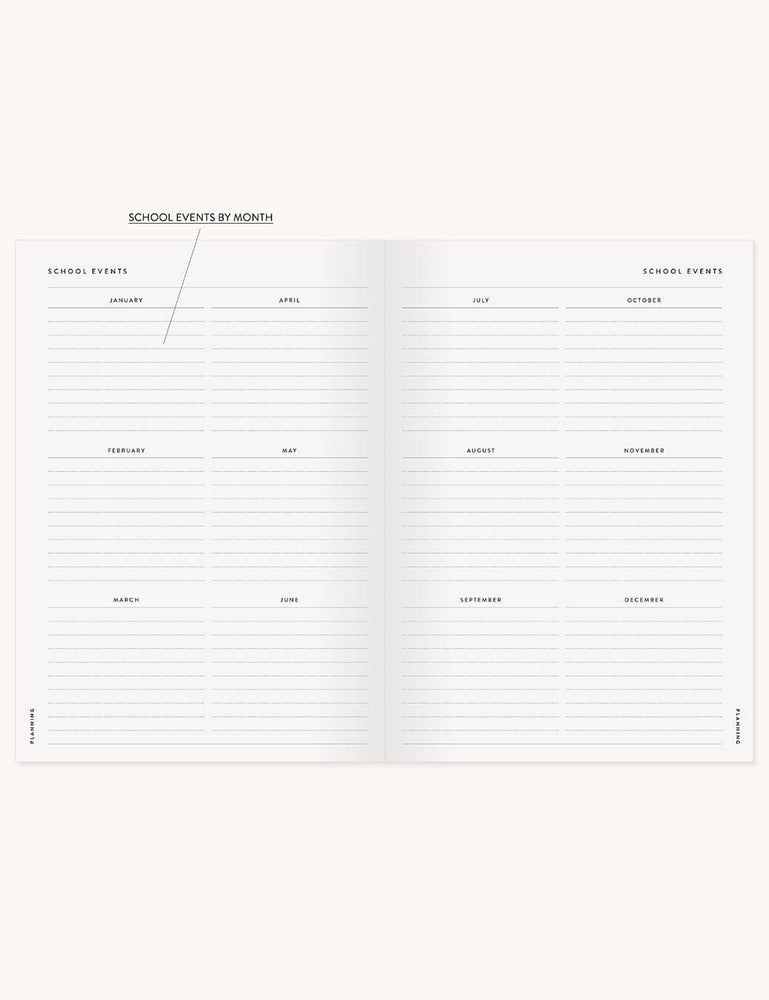 2024 Teachers Planner - Pomegranate (Pre-Order) Planners Bespoke Letterpress 