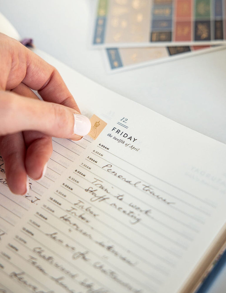 2024 Daily Vertical Planner - French Blue (Pre-Order) Planners Bespoke Letterpress 