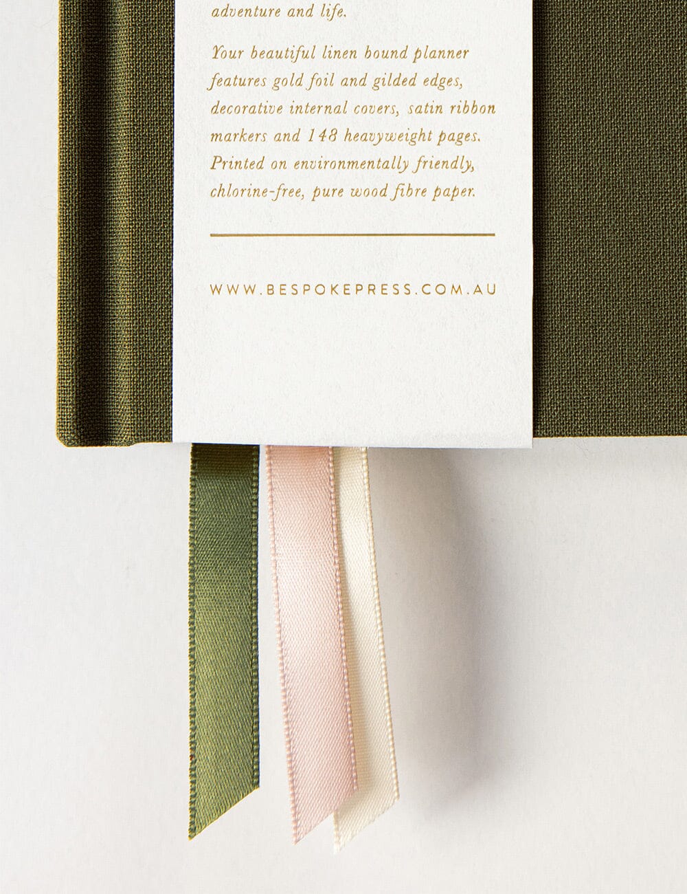 2025 Petite Linen Bound Planner - Hunter Green