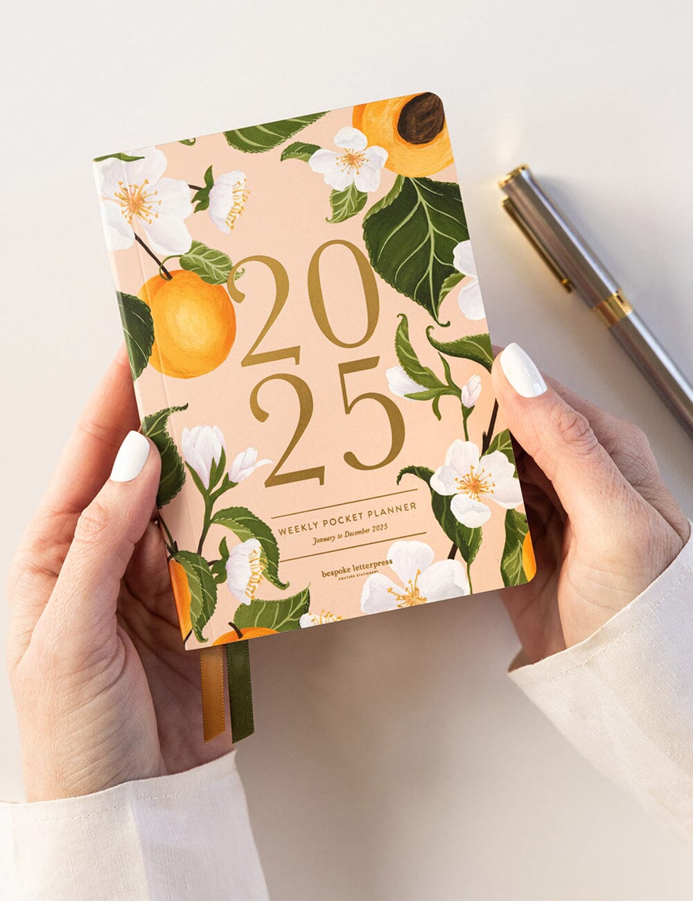 2025 Pocket Planner - Peaches Planners Bespoke Letterpress 