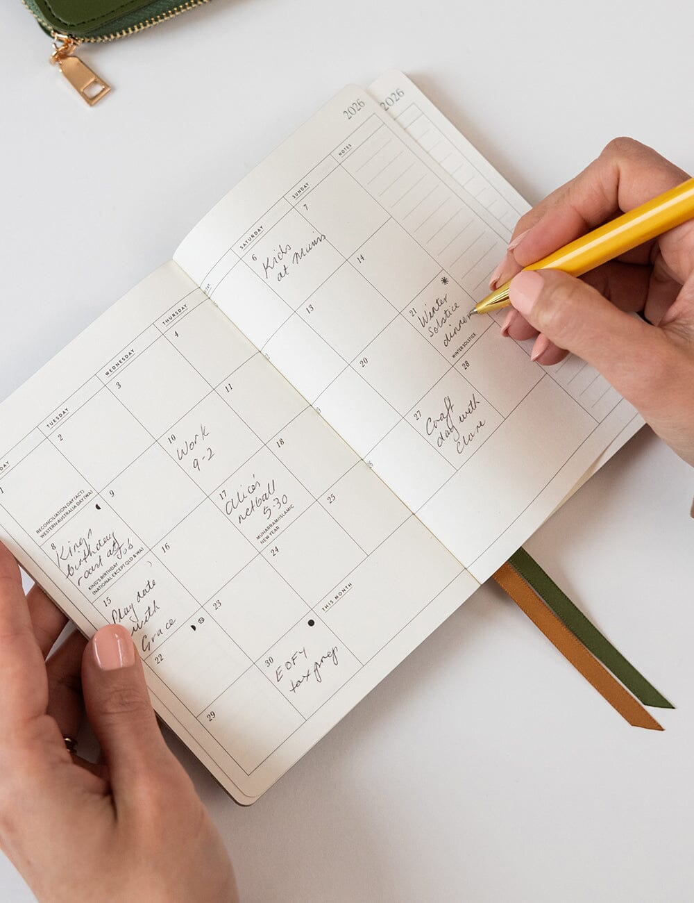 2026 Pocket Planner - Wildflowers Planners Bespoke Letterpress 