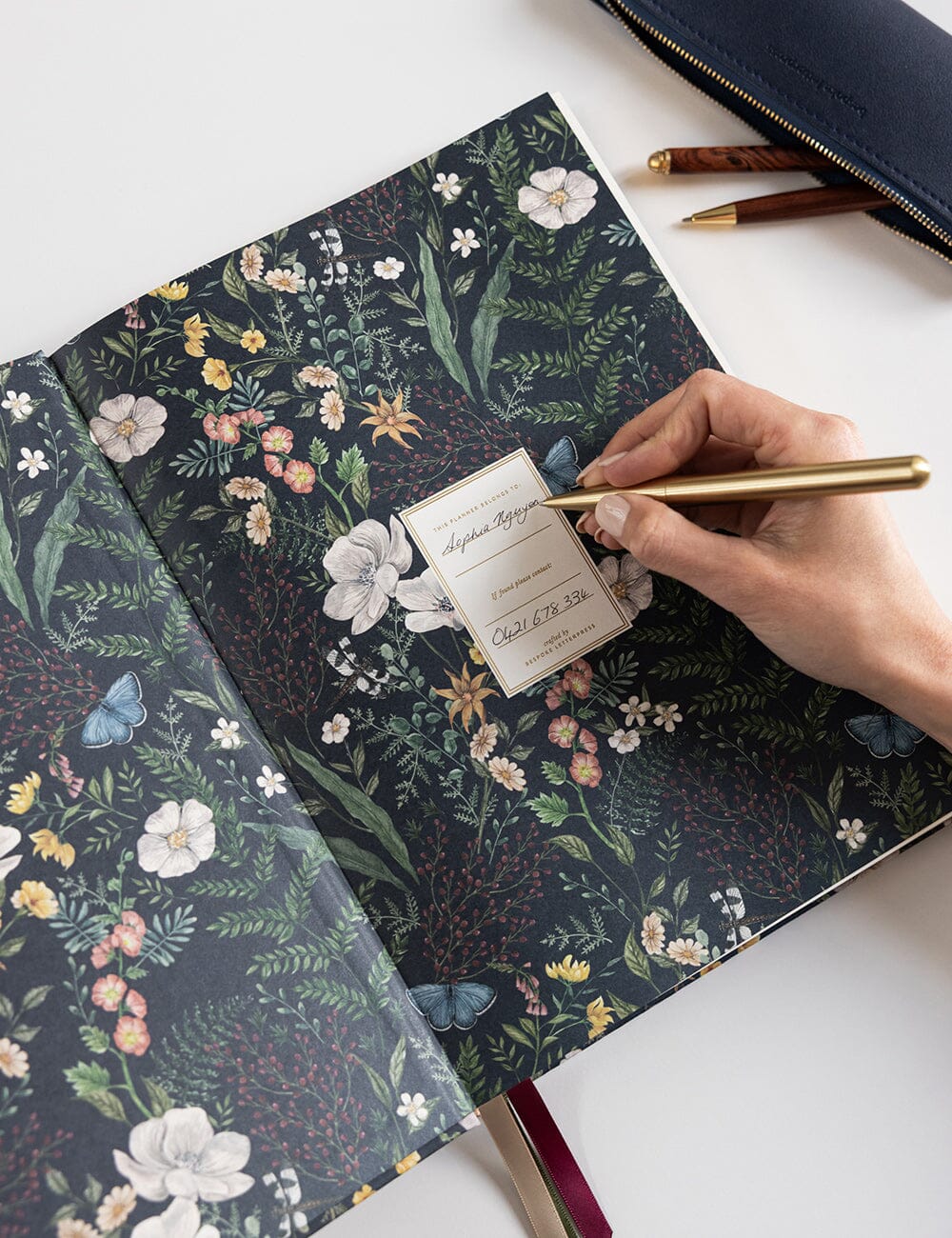 2026 Teachers A4 Planner - Dusk In Bloom Planners Bespoke Letterpress 