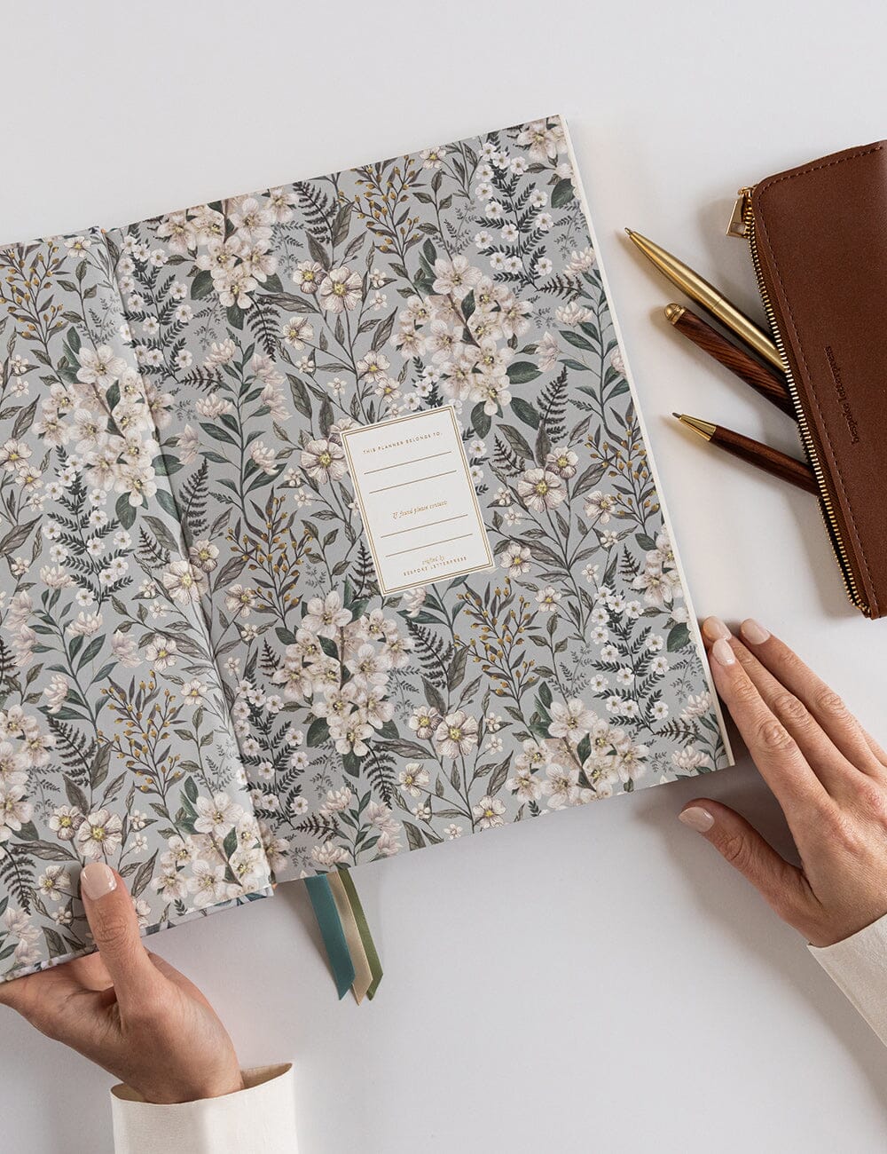 2026 Teachers A4 Planner - Ivory Garden Planners Bespoke Letterpress 