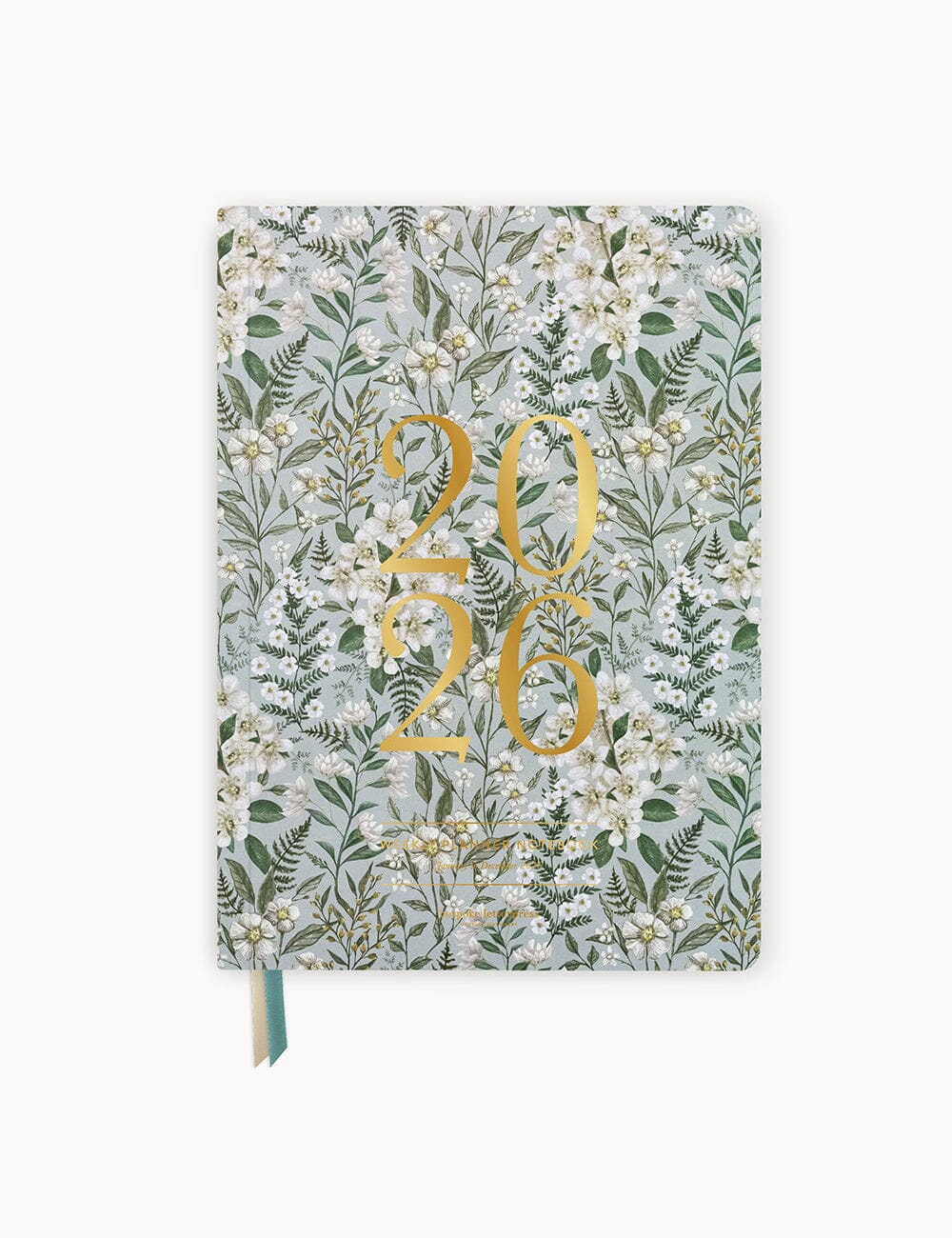 2026 Weekly Planner Notebook - Ivory Garden Planners Bespoke Letterpress 