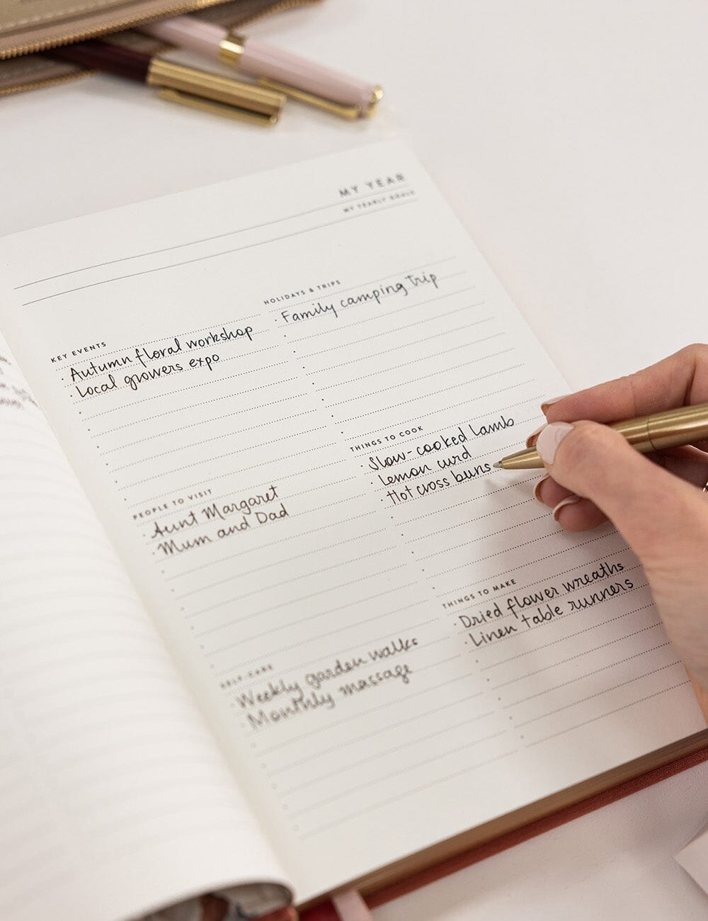 2027 Desktop Planner - Antique Copper