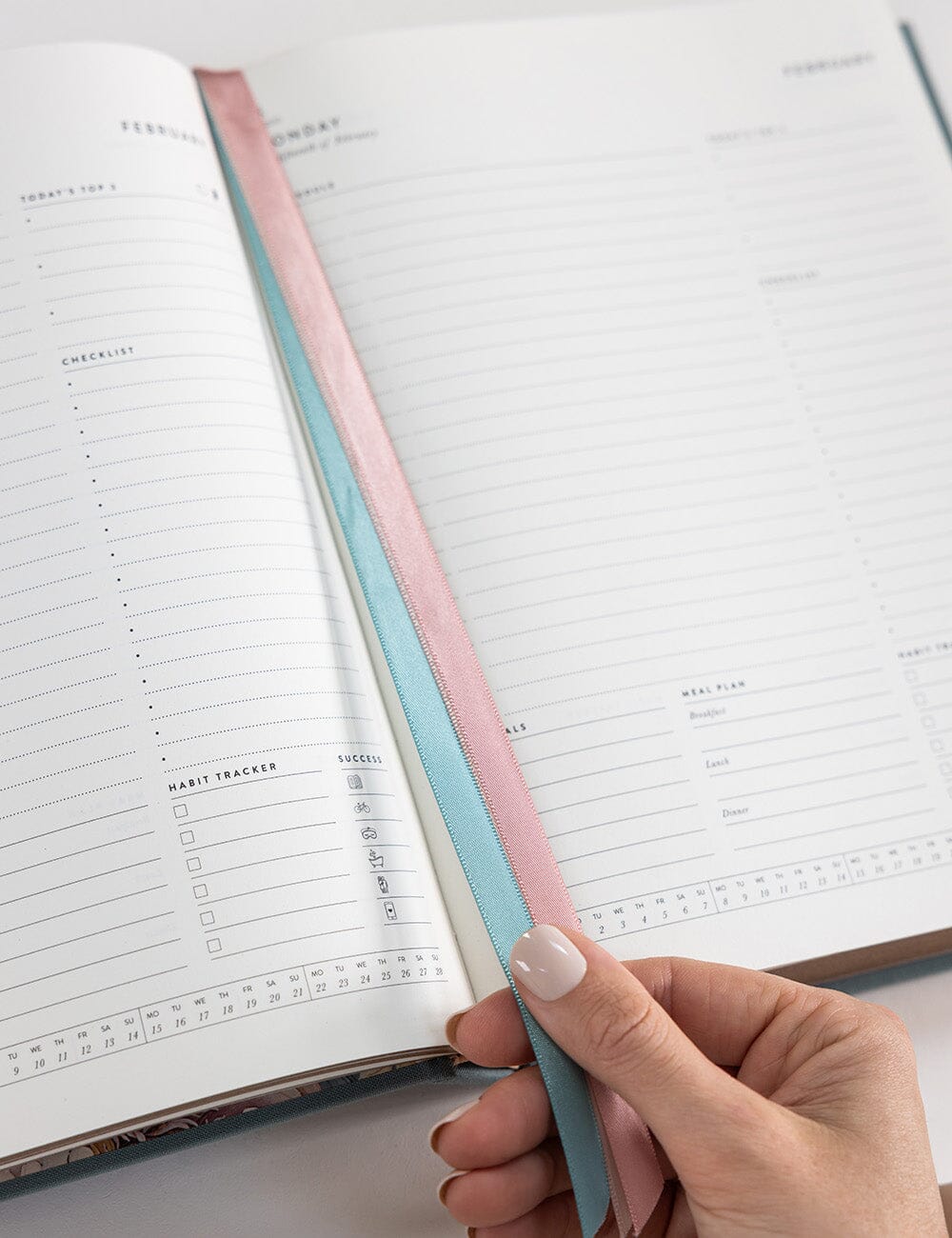 2027 Day to Page Large Planner - Seaglass