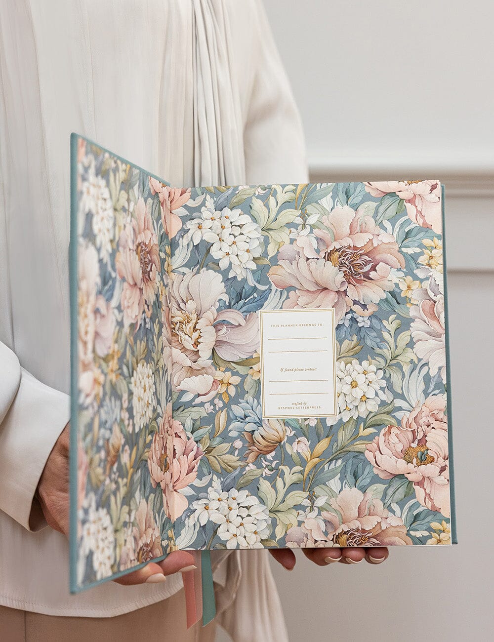 2027 Day to Page Large Planner - Seaglass Planners Bespoke Letterpress 