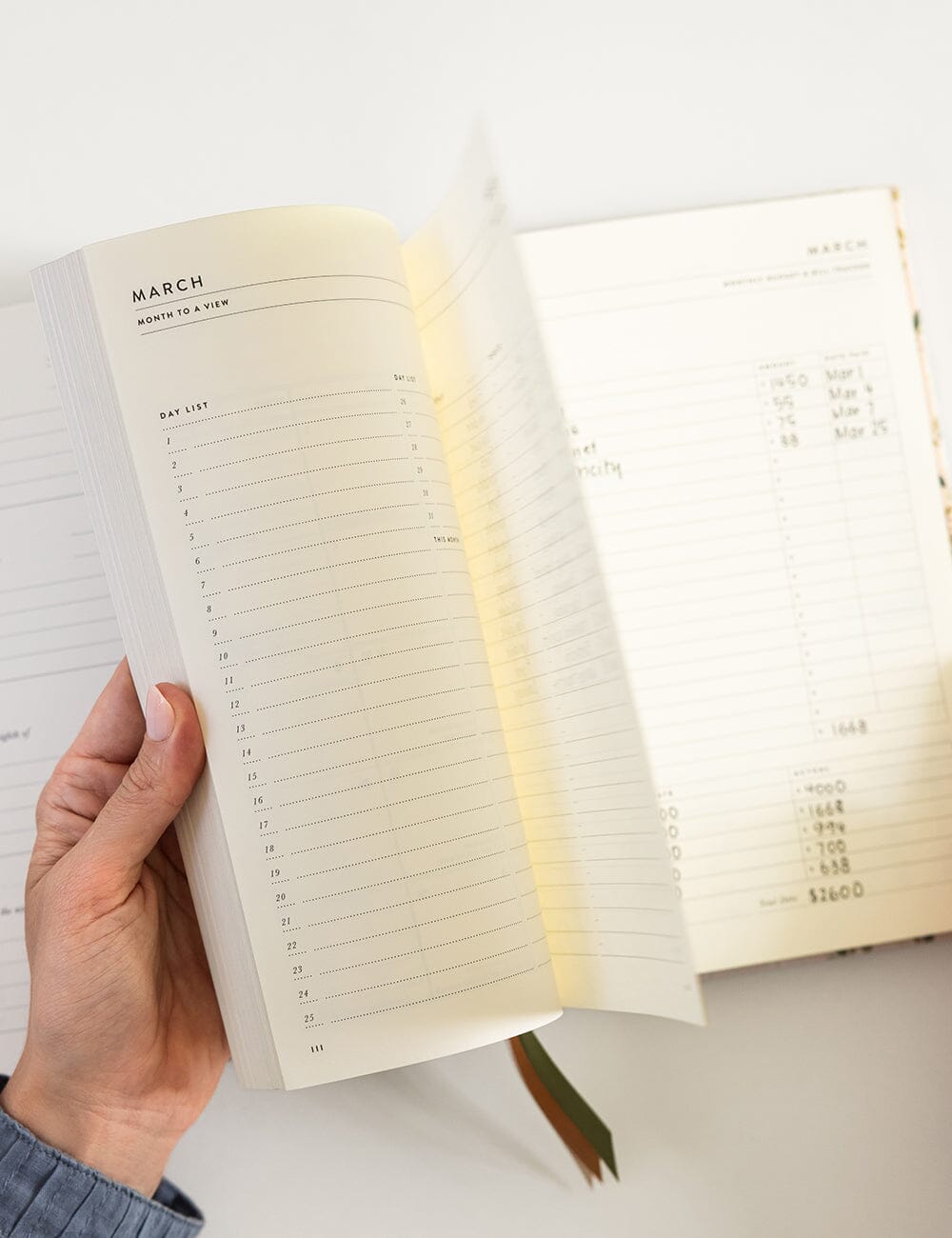 2026–2027 Weekly Financial Year Planner – White Blossoms