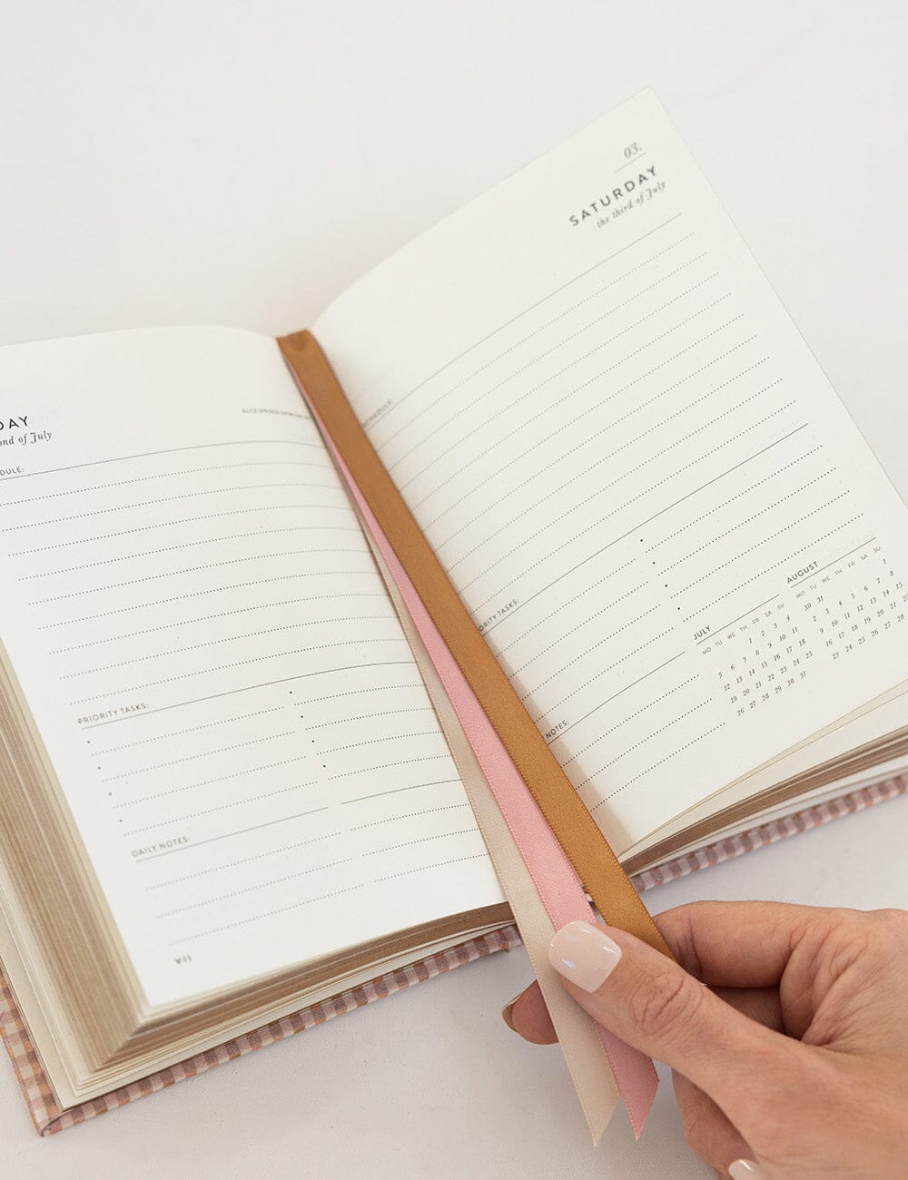 2027 Day to Page Small Planner - Primrose Gingham