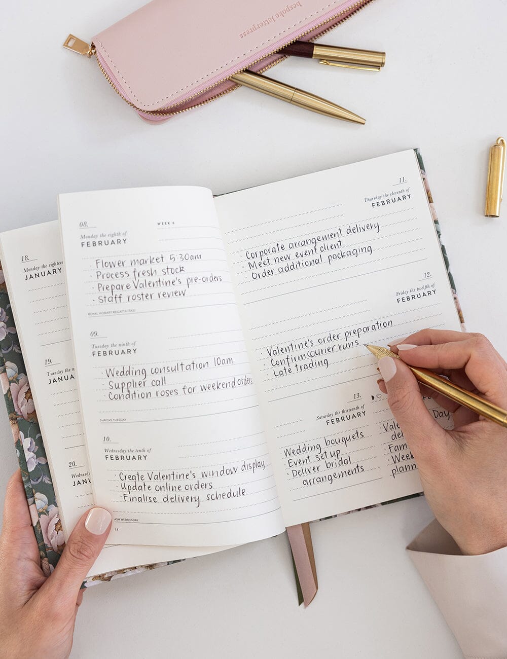 2027 Petite Planner - Ashbourne Garden