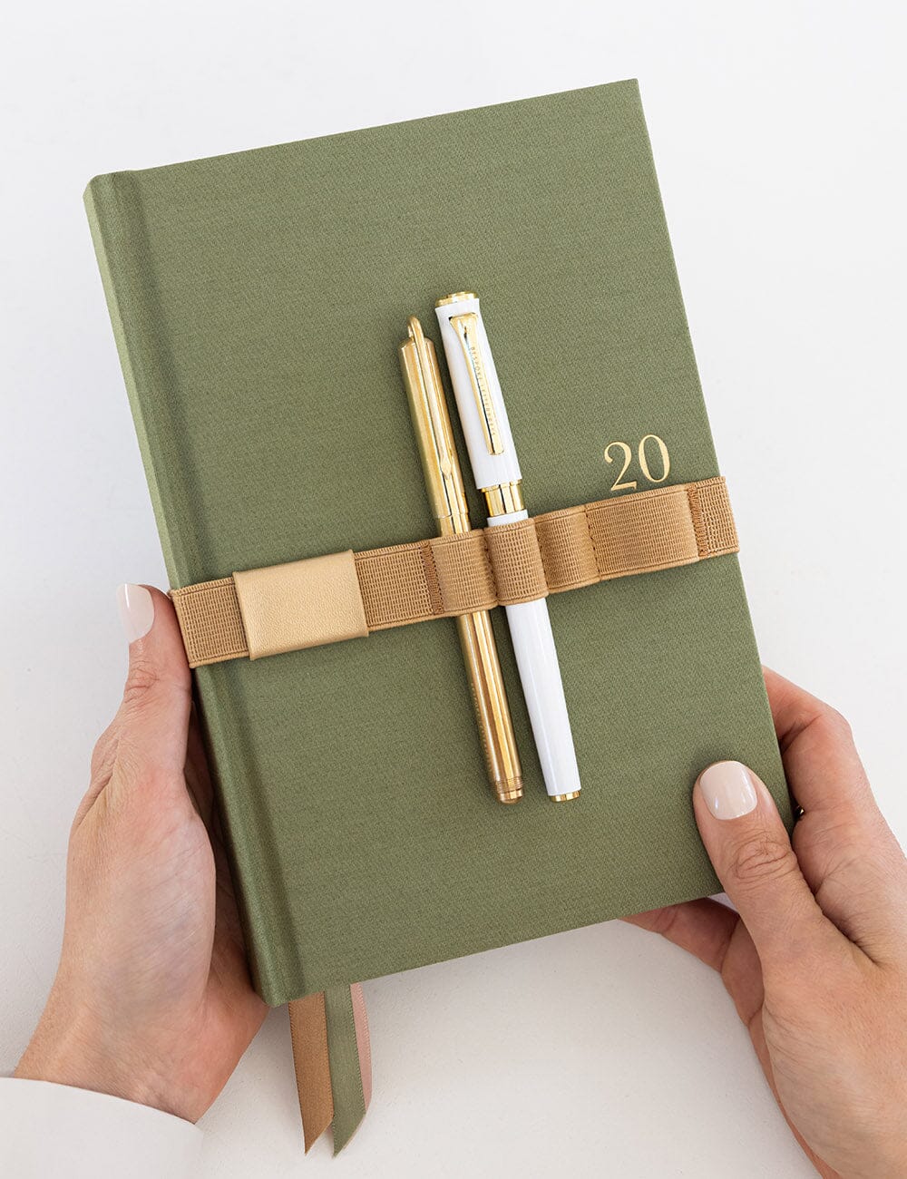 2027 Petite Vertical Planner - Laurel Green