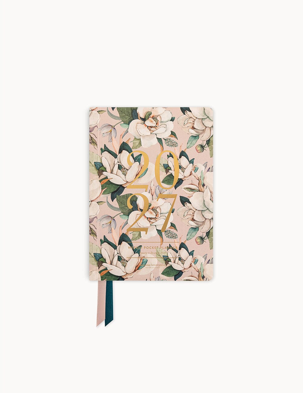 2027 Pocket Planner - Highgrove Magnolias Planners Bespoke Letterpress 