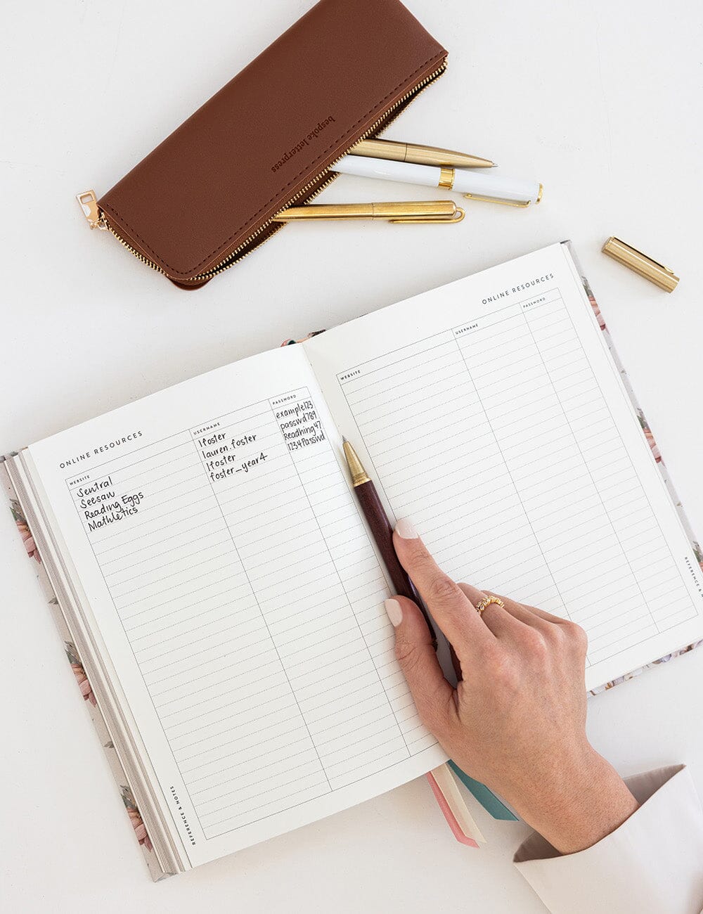 2027 Teachers Desktop Planner - Ashbourne Garden
