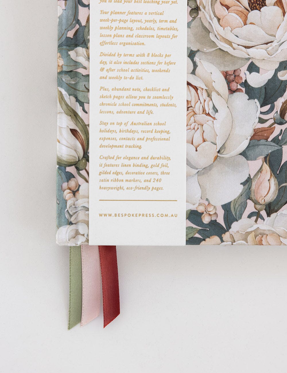 2027 Teachers A4 Planner - Heritage Roses