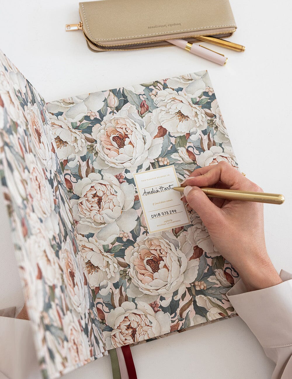 2027 Teachers A4 Planner - Heritage Roses