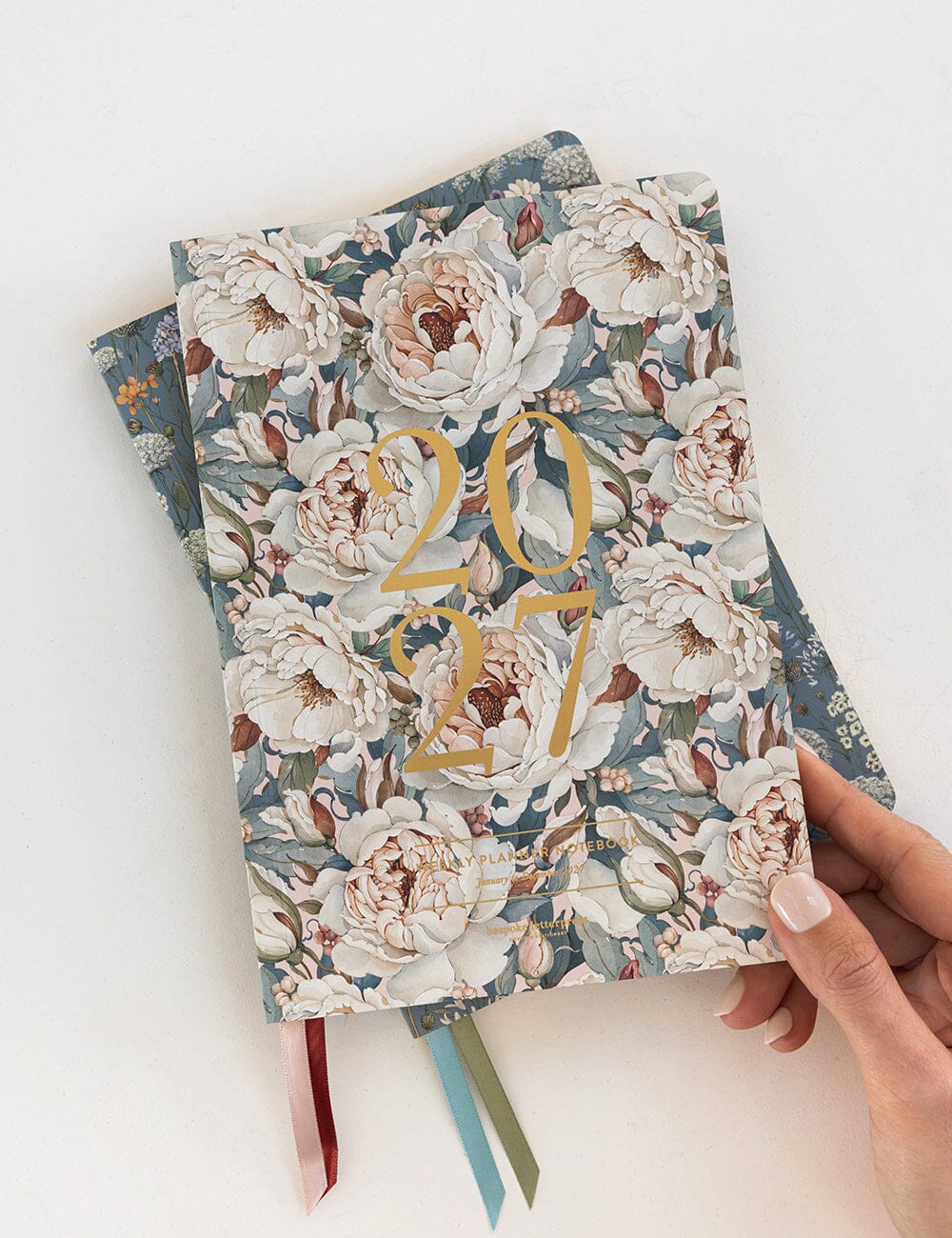 2027 Weekly Planner Notebook - Heritage Roses