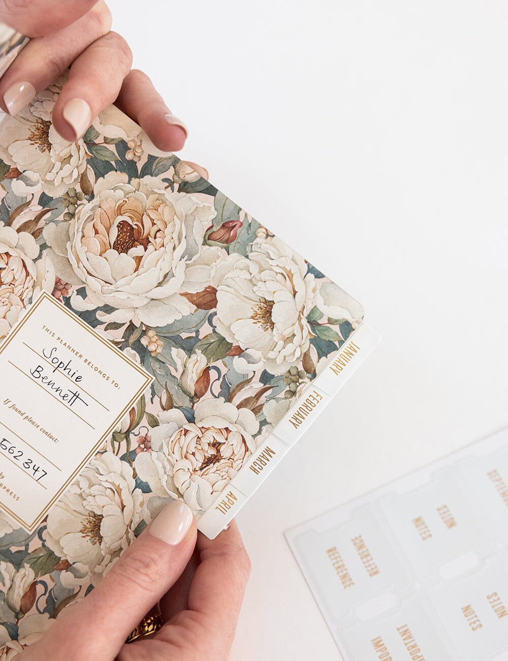 2027 Weekly Planner Notebook - Heritage Roses