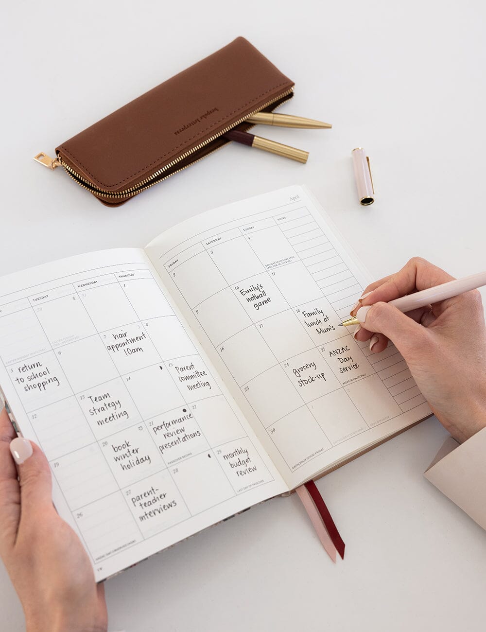 2027 Weekly Planner Notebook - Heritage Roses