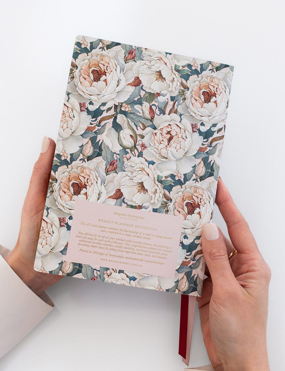2027 Weekly Planner Notebook - Heritage Roses