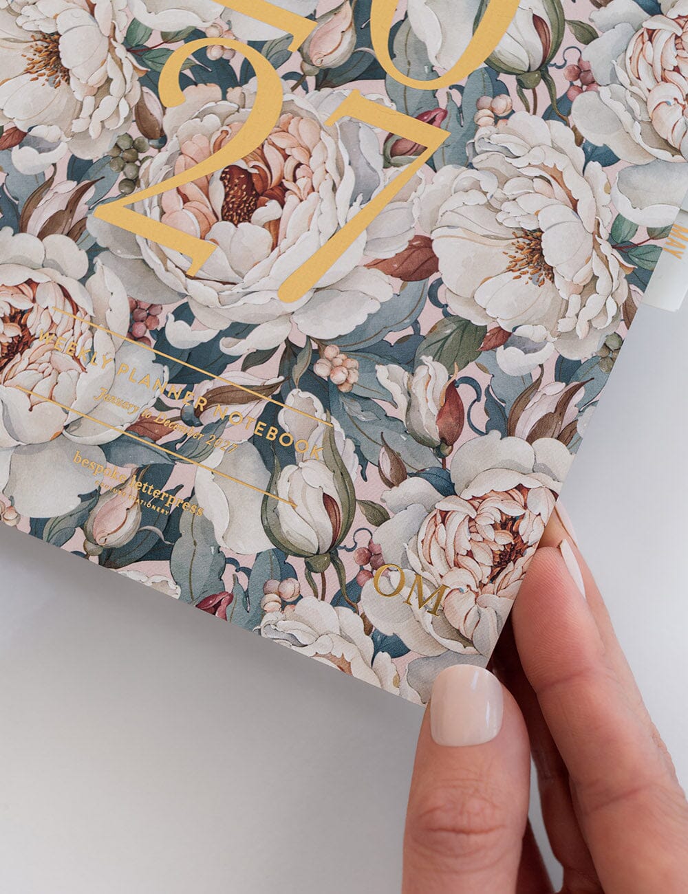 2027 Weekly Planner Notebook - Heritage Roses