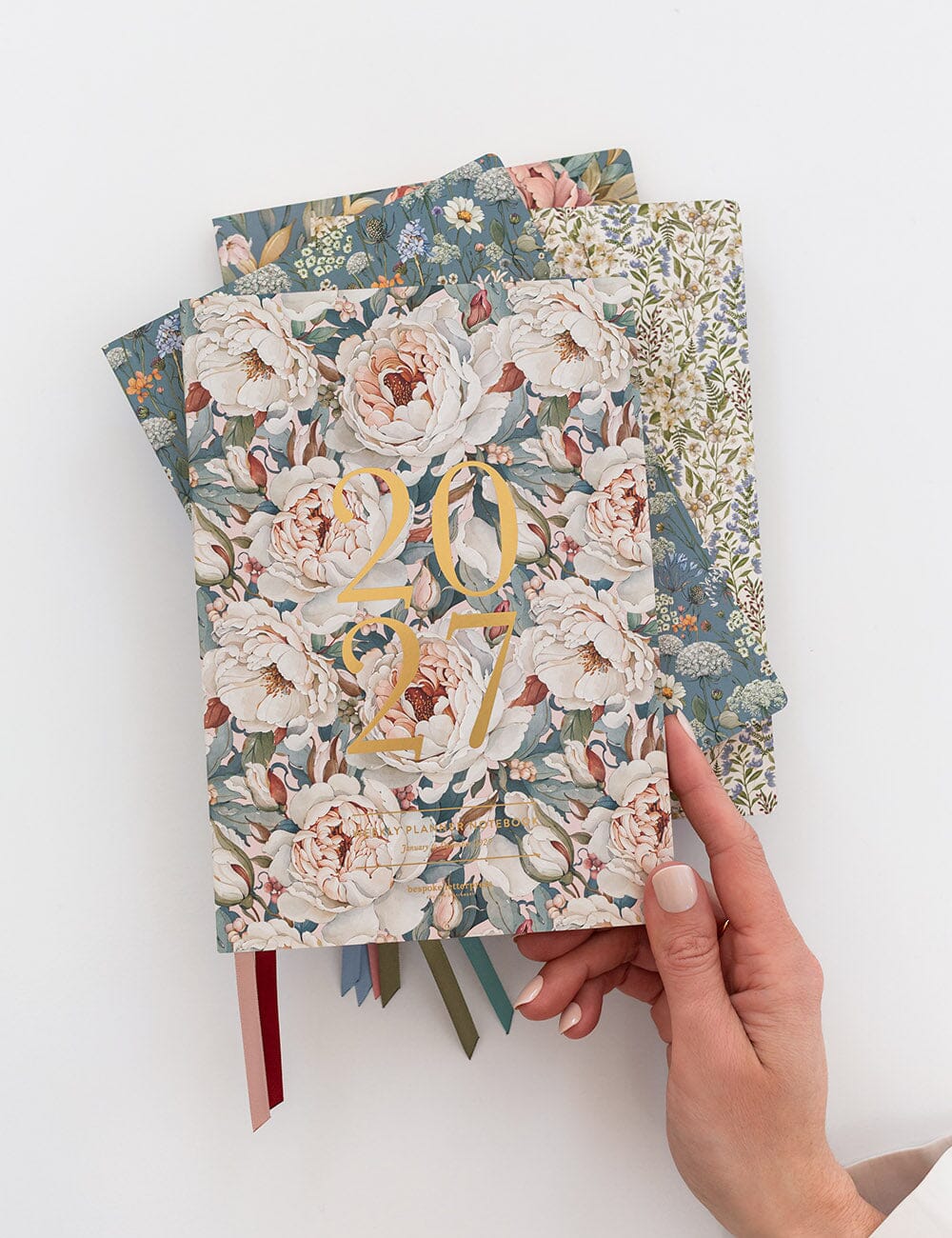 2027 Weekly Planner Notebook - Heritage Roses