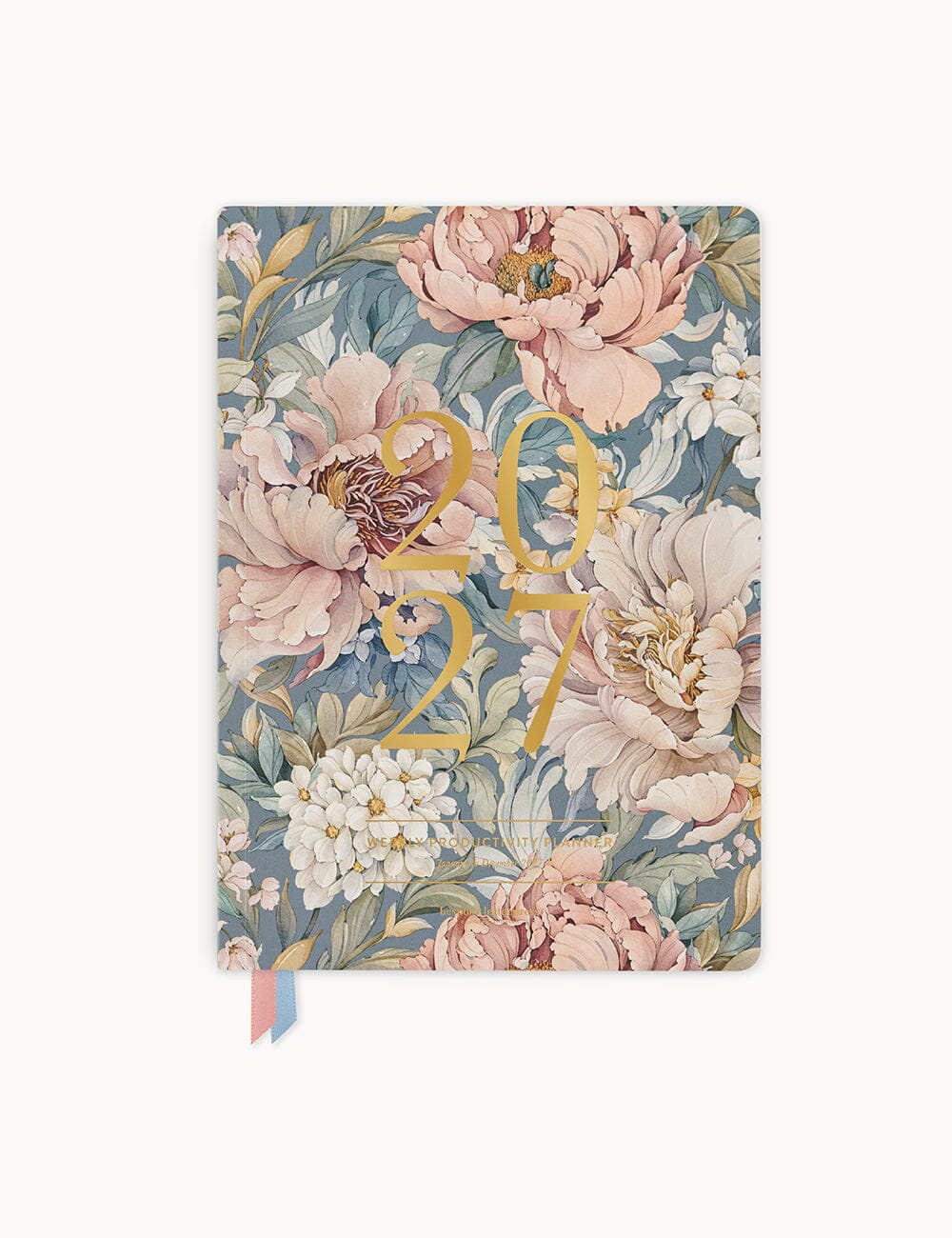 2027 Weekly Productivity Planner - Regency Blooms Planners Bespoke Letterpress 